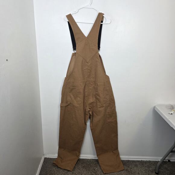 Wolverine Tan Sawmill Non-Insulated Durable Bib Denim Overalls Size Large - Picture 6 of 7